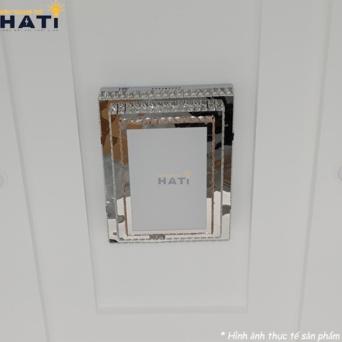 Đèn ốp trần pha lê chữ nhật Khadija