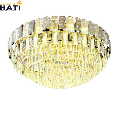 Đèn ốp trần pha lê tròn Bowen