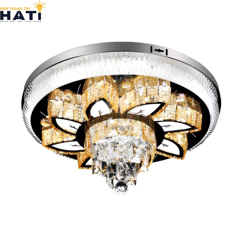 Đèn ốp trần pha lê tròn Callum