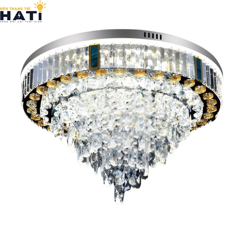 Đèn ốp trần phâ lê tròn Carver