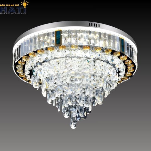 Đèn ốp trần phâ lê tròn Carver