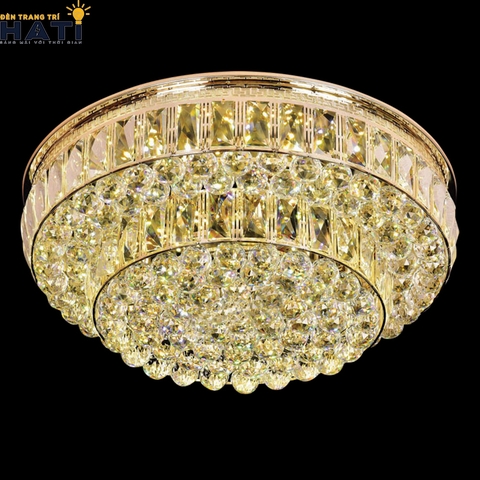 Đèn ốp trần pha lê tròn Corbin