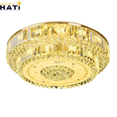 Đèn ốp trần pha lê tròn Dalton