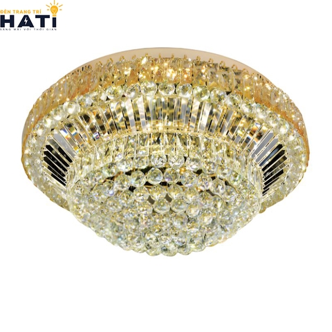 Đèn ốp trần pha lê tròn Darnell