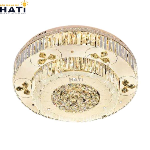 Đèn ốp trần pha lê tròn Dilim