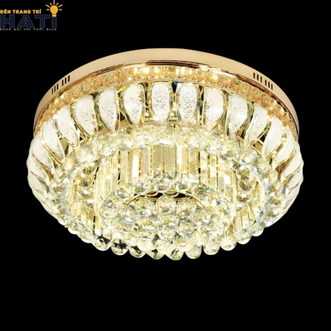 Đèn ốp trần pha lê tròn Dunstan