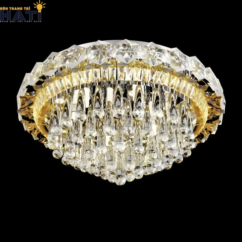Đèn ốp trần pha lê tròn Eldon