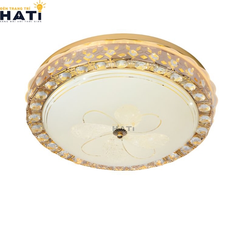 Đèn ốp trần pha lê tròn Hadley