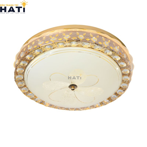 Đèn ốp trần pha lê tròn Hamish