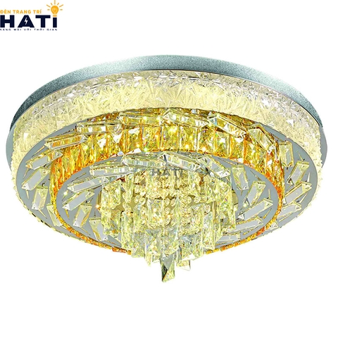 Đèn ốp trần pha lê tròn Tine