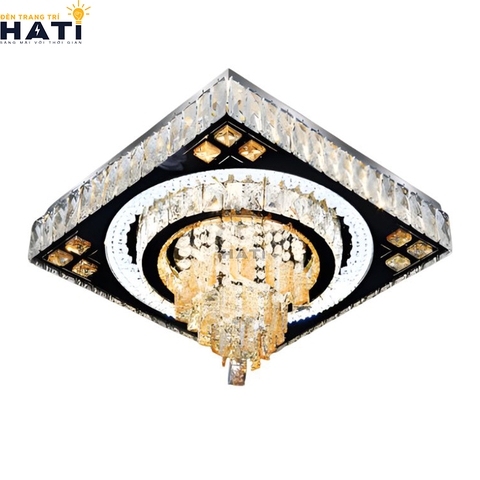 Đèn ốp trần pha lê  vuông Bastian