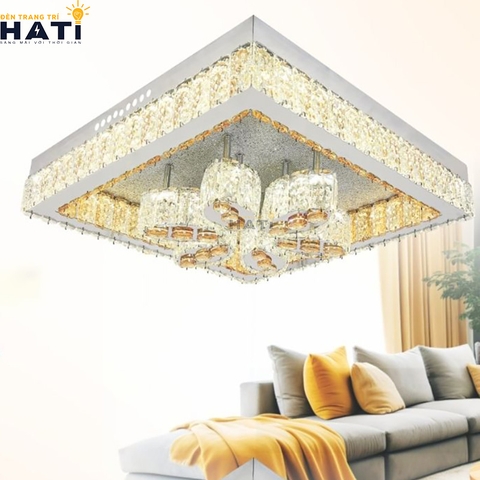 Đèn ốp trần pha lê vuông Celestia