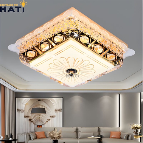 Đèn ốp trần pha lê  vuông Kaelis