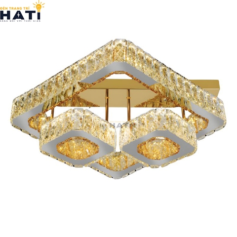 Đèn ốp trần pha lê  vuông Varian