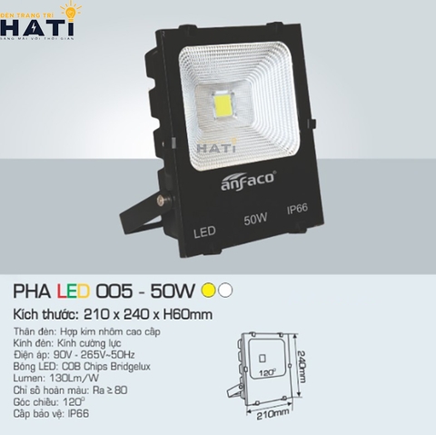 Đèn pha led Anfaco 005 10w-20w-30w-50w-100w-150w-200w