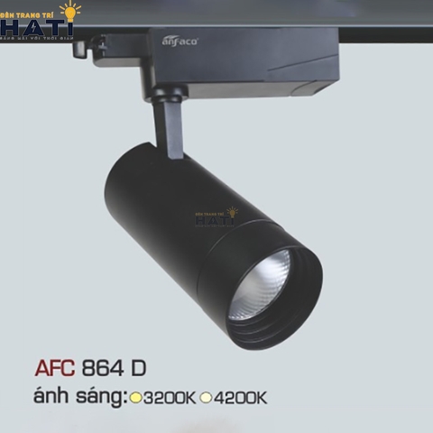 Đèn rọi ray Anfaco AFC 864 màu trắng - đen 30w