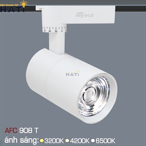 Đèn rọi ray Anfaco AFC 908 màu trắng - đen 9w - 15w - 20w