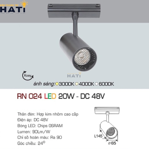 Đèn rọi ray nam châm Anfaco RN 024 7w - 12w - 20w