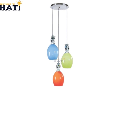Đèn thả 3 màu hình trái bowling