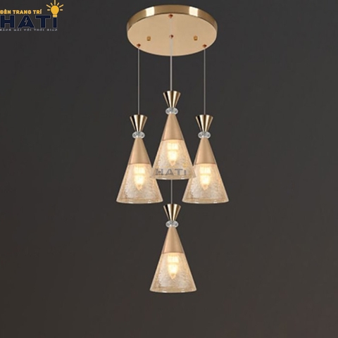 Đèn thả combo Rope 4 bóng Vàng