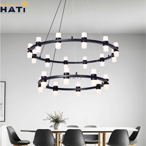 Đèn thả decor Hilary phù hợp lắp đặt tại phòng khách chung cư, giúp không gian trở nên sang trọng và thu hút hơn.