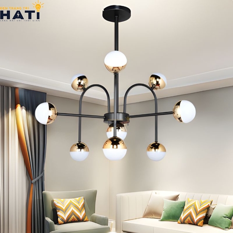 Đèn thả decor Raanana phù hợp cho căn hộ chung cư, đặc biệt là phòng khách và khu vực bàn ăn cần sự tinh tế.