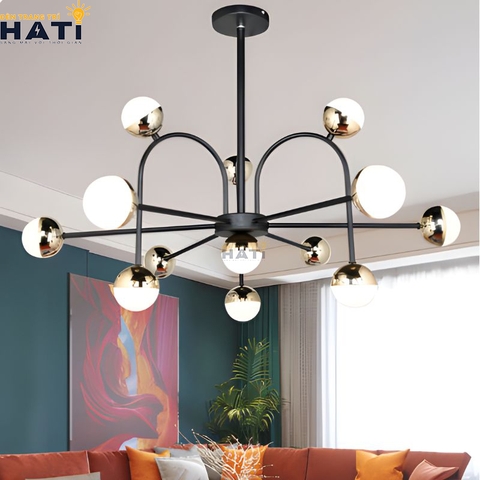 Đèn thả decor Raanana phù hợp cho căn hộ chung cư, đặc biệt là phòng khách và khu vực bàn ăn cần sự tinh tế.