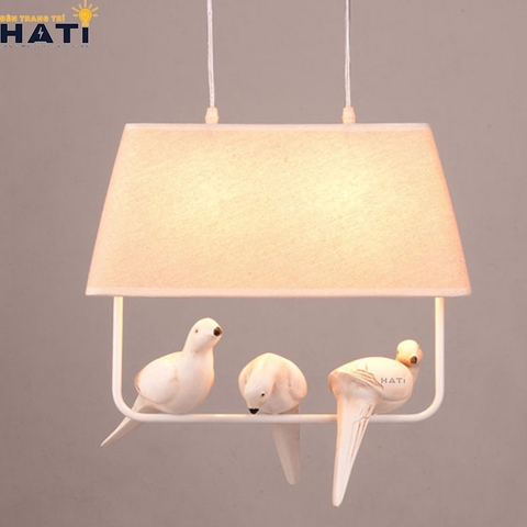 Đèn thả decor 3 chú chim đậu