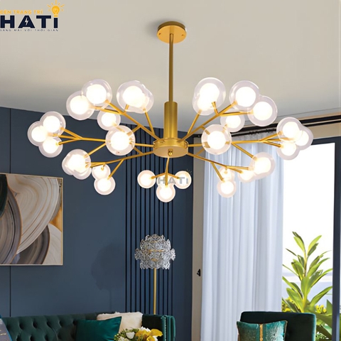 Đèn thả decor Diana mang phong cách thiết kế tinh tế, phù hợp trang trí phòng khách, bàn ăn, quầy bar và không gian nội thất hiện đại.