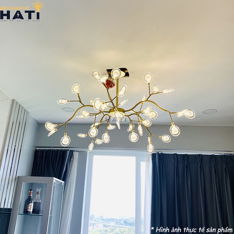 Đèn thả decor Lara trong không gian phòng khách
