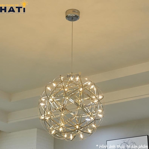 Đèn thả LED Gillian màu bạc sang trọng