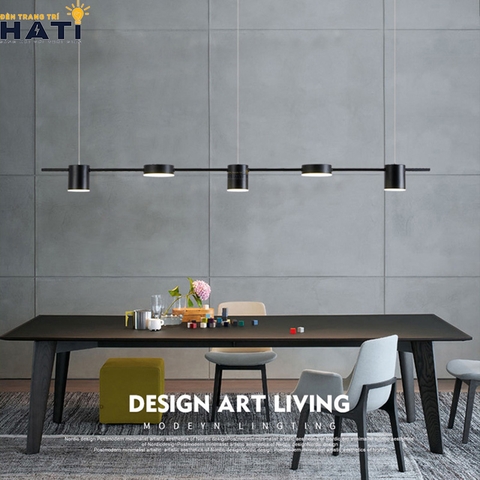 Đèn thả led Lise màu đen