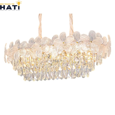 Đèn thả ngang pha lê Ario