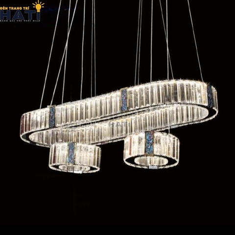 Đèn thả ngang pha lê Falic