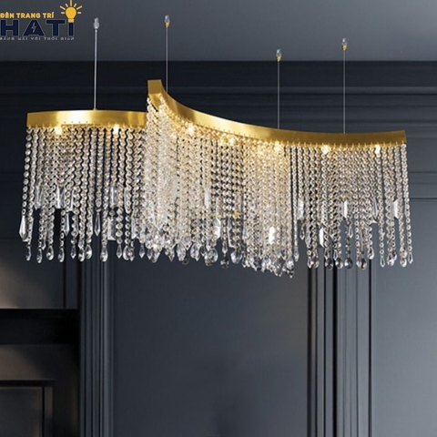 Đèn thả ngang pha lê Glimmer
