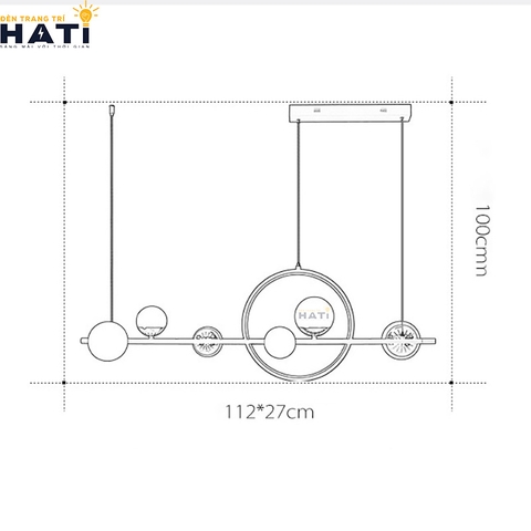 Đèn thả ngang TN29