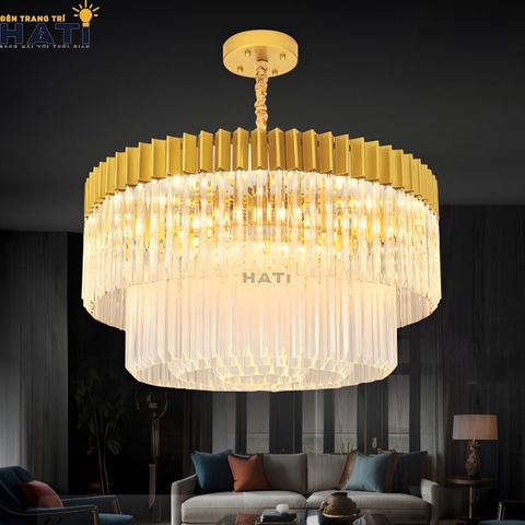 Đèn thả pha lê Aerithon hiện đại kết hợp thiết kế tinh xảo và ánh sáng lung linh, giúp không gian sống trở nên đẳng cấp và cuốn hút hơn