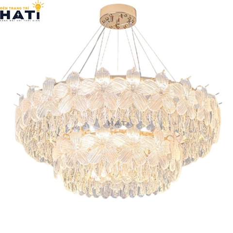 Đèn thả pha lê Ario 800mm