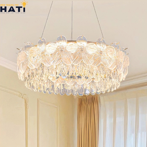 Đèn thả pha lê Ario 600mm