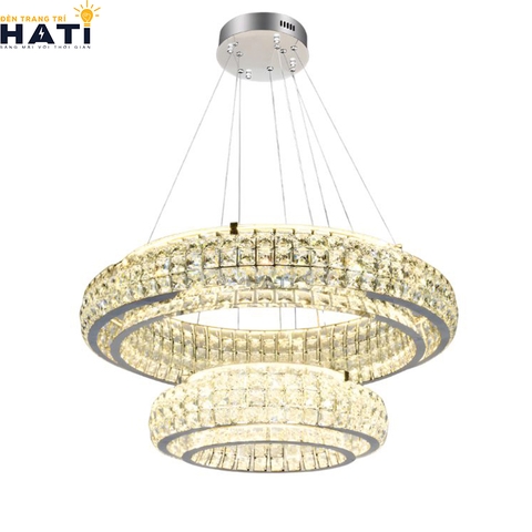 Đèn thả pha lê Becine 2 tầng
