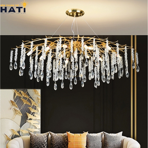 Đèn thả pha lê Bewin mang phong cách thanh lịch kết hợp pha lê cao cấp, giúp không gian phòng khách, bàn ăn hoặc khu vực sảnh trở nên nổi bật và đẳng cấp.