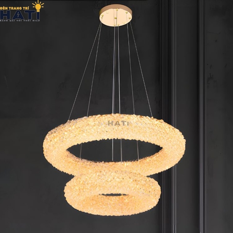Đèn thả pha lê Linus 2 tầng