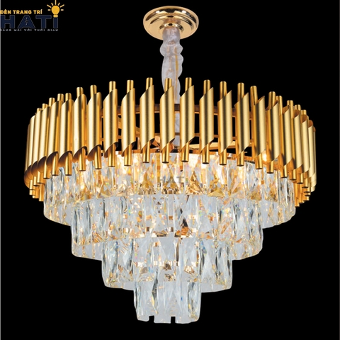 Đèn thả pha lê Orivian hiện đại kết hợp thiết kế tinh tế và ánh sáng lung linh, giúp không gian sống trở nên đẳng cấp và cuốn hút hơn