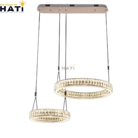 Đèn thả pha lê Ormar 2 vòng
