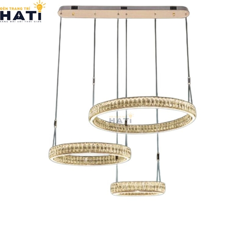 Đèn thả pha lê Ormar 3 vòng