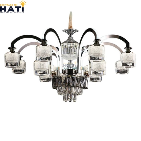 Đèn thả pha lê Ramy 12 tay