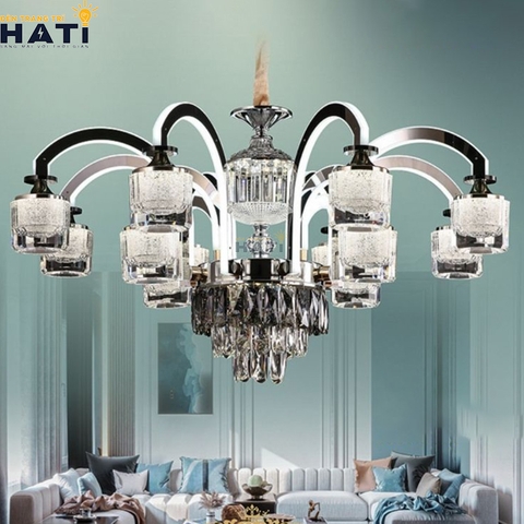 Đèn thả pha lê Ramy 12 tay