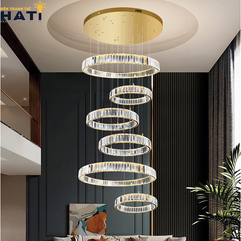 Đèn thả thông tầng Belvino là lựa chọn phù hợp cho khu vực cầu thang, giếng trời hoặc sảnh nhà, giúp không gian trở nên rộng mở và đẳng cấp hơn.