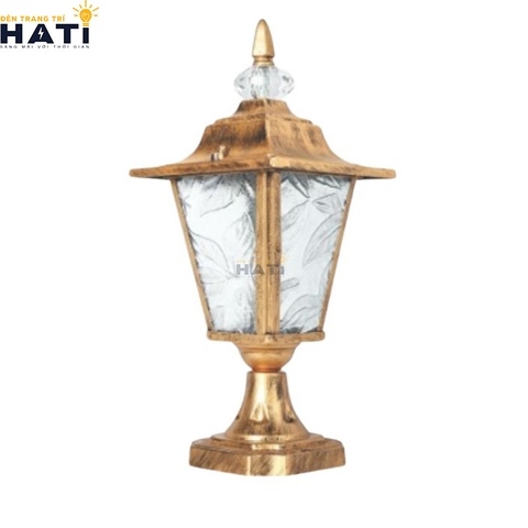 Đèn trụ cổng cao Cuflink màu vàng