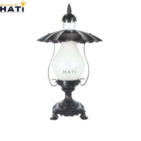 Đèn trụ cổng cao Tiara màu đen